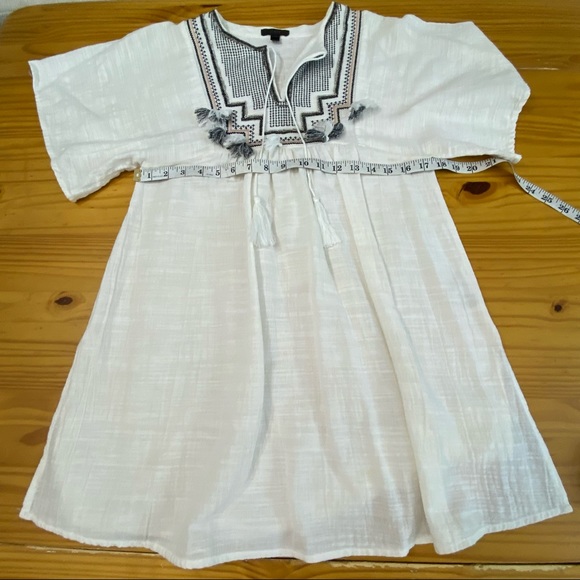 J. Crew Embroidered Tassel Beach Dress Tunic Top XS/S - Picture 12 of 13